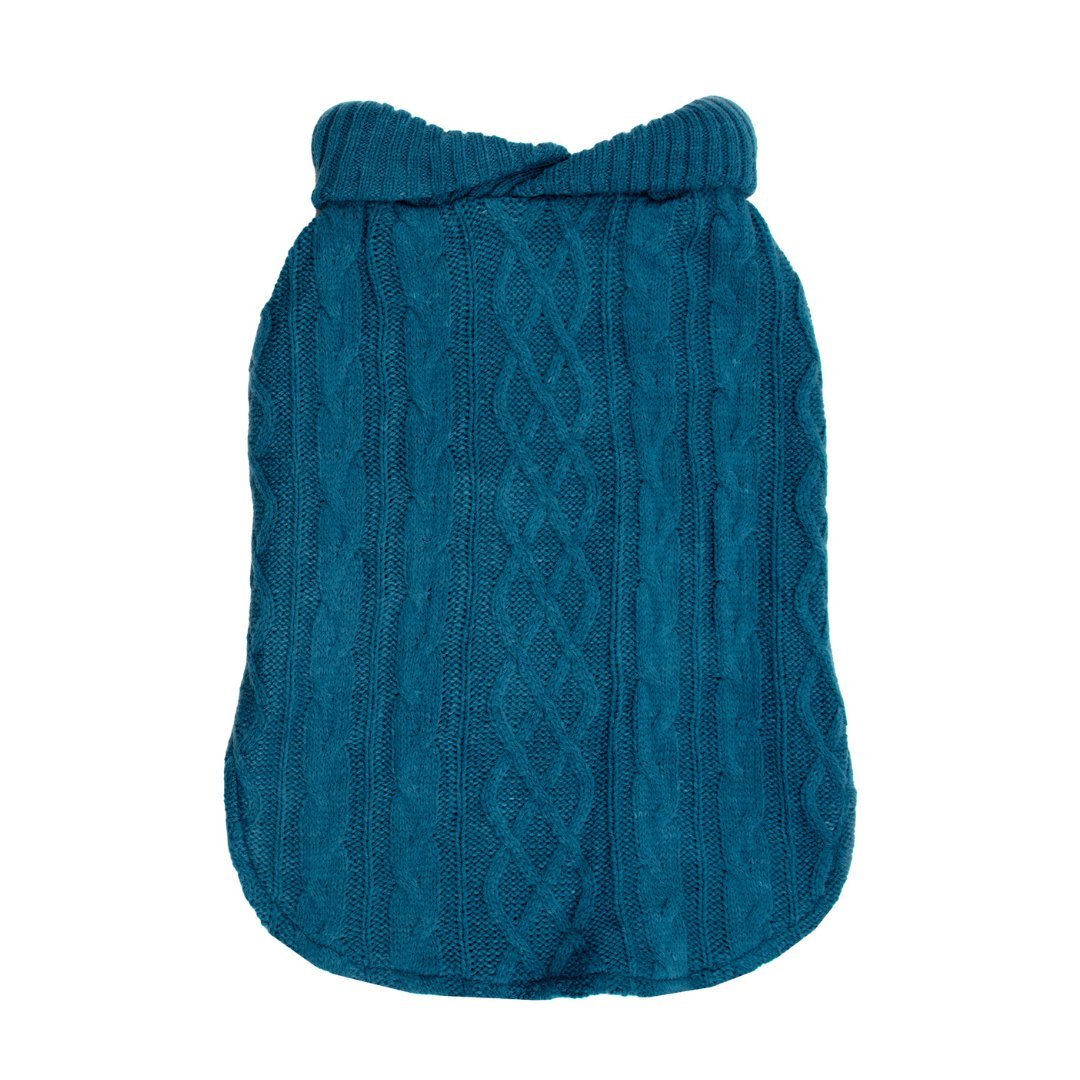 Ruff N Rugged Ocean Wooley Knit Dog Coat - My Pooch and Me