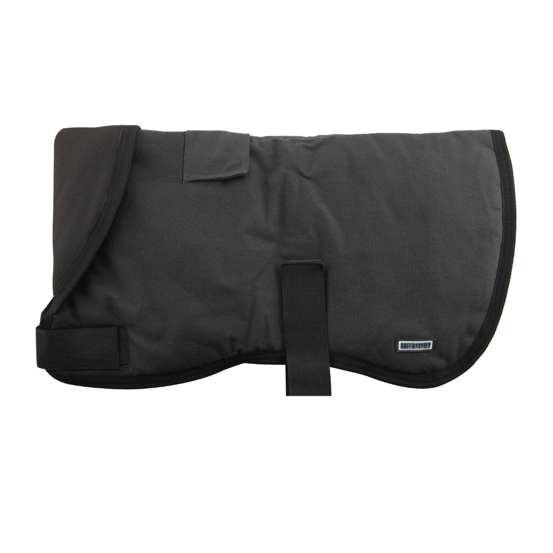 Ruff N Rugged Water - Resistant Black Canvas Dog Coat - My Pooch and Me