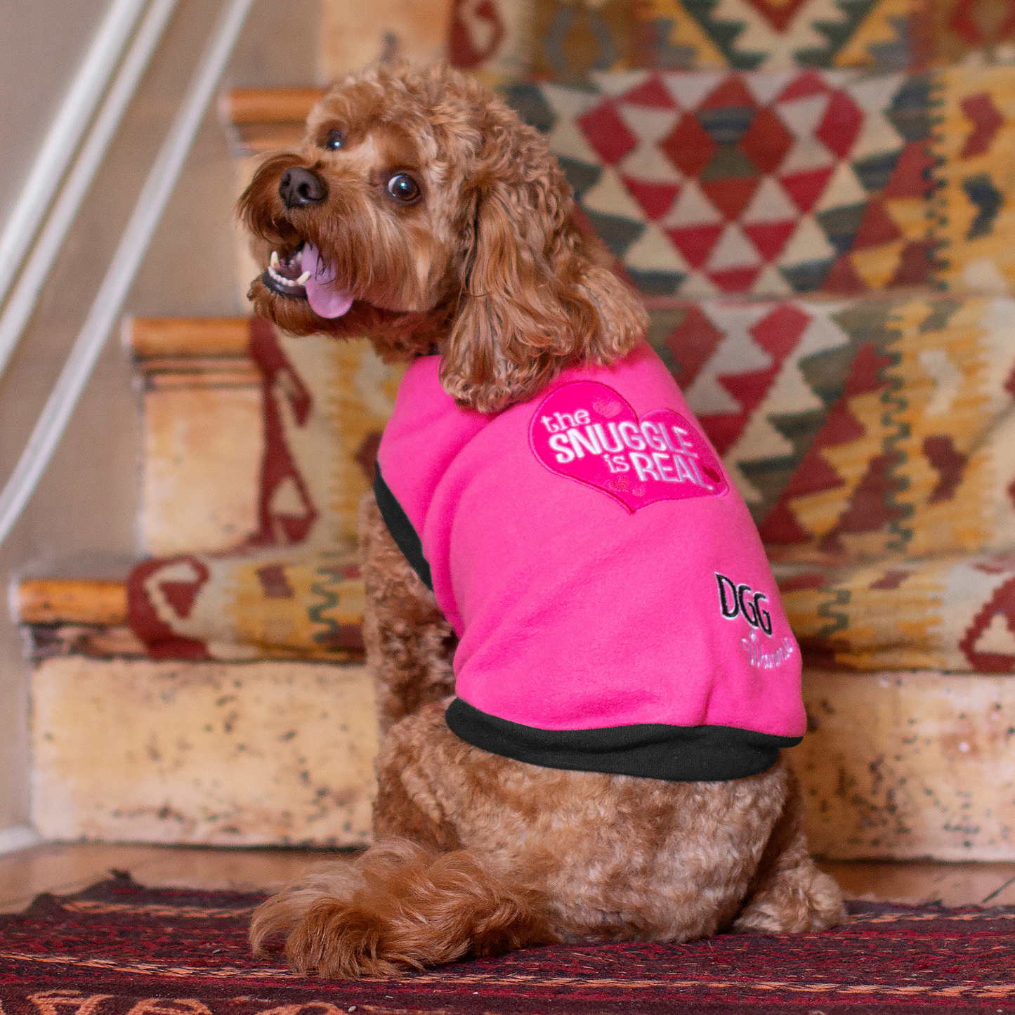 DGG Pink The Snuggle Is Real Warmie Dog Jumper