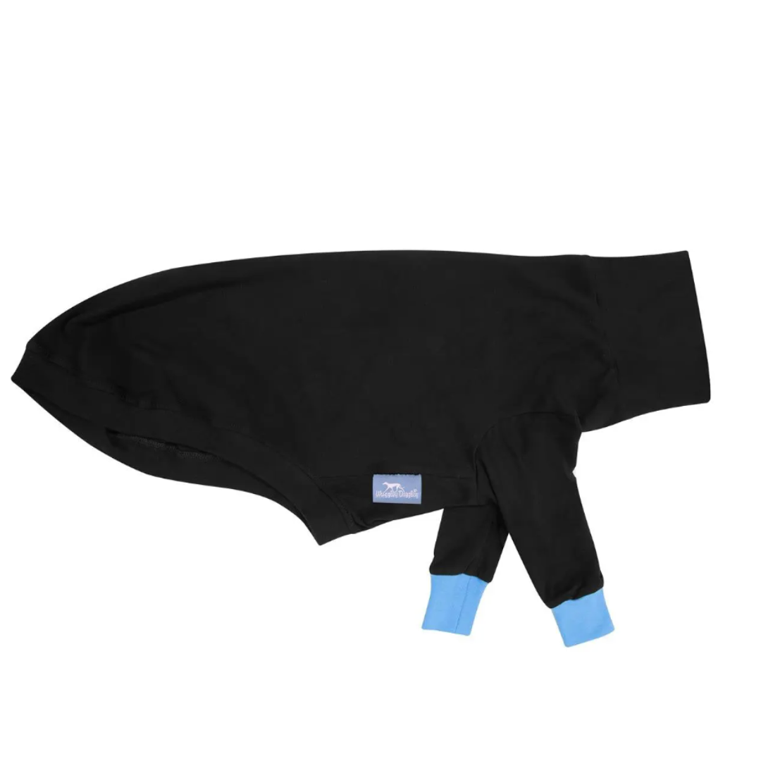 Wriggley Diggley Black All Day Long Dog Jumper