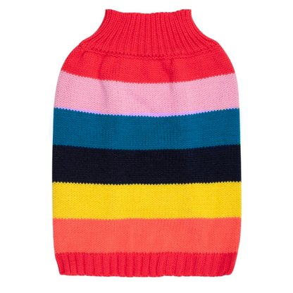 DGG Blue Stella Stripe Knitted Dog Jumper