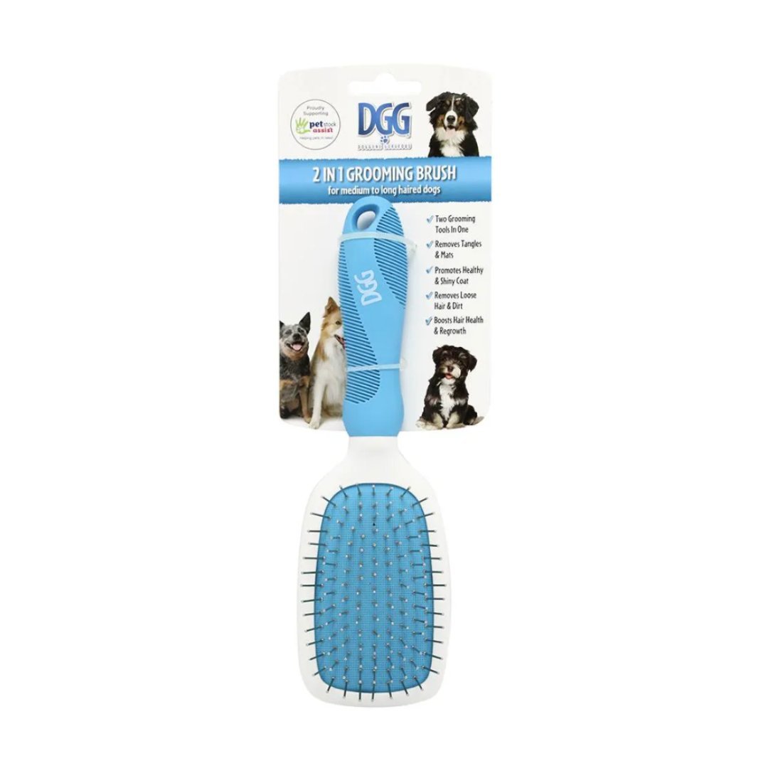 DGG 2 - in - 1 Grooming Brush - My Pooch and Me