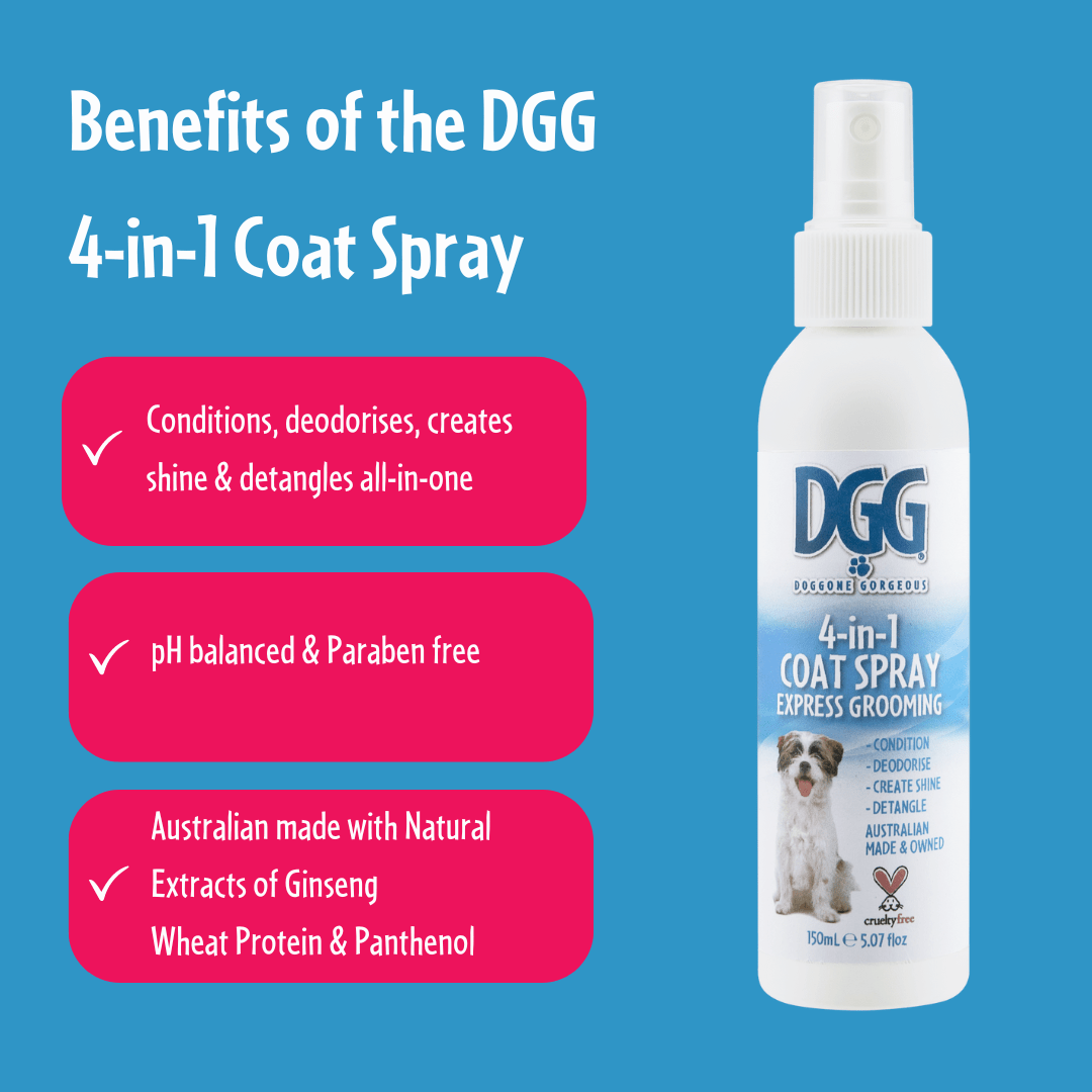 DGG 4 - in - 1 Dog Coat Spray 150mL - My Pooch and Me