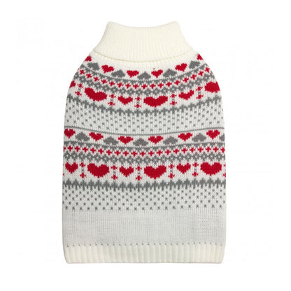 DGG Argyle Heart Knitted Dog Jumper - My Pooch and Me