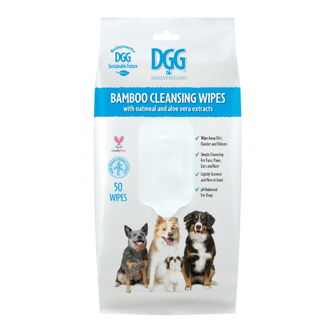 DGG Bamboo Wipes For Dog Paws, Face and Ears 50Pk - My Pooch and Me