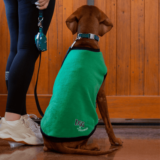 DGG Basil Green Polar Fleece Dog Warmie - My Pooch and Me