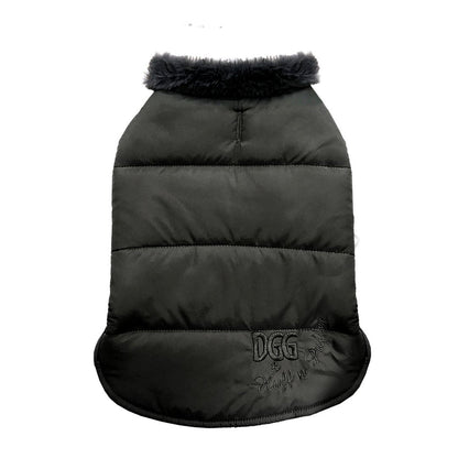 DGG Black Puffer Dog Coat - My Pooch and Me