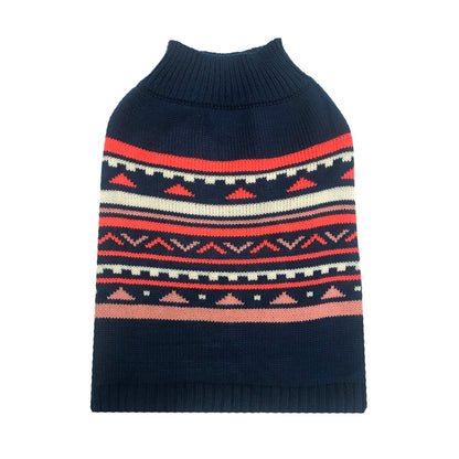 DGG Blue Aztec Knitted Dog Jumper - My Pooch and Me