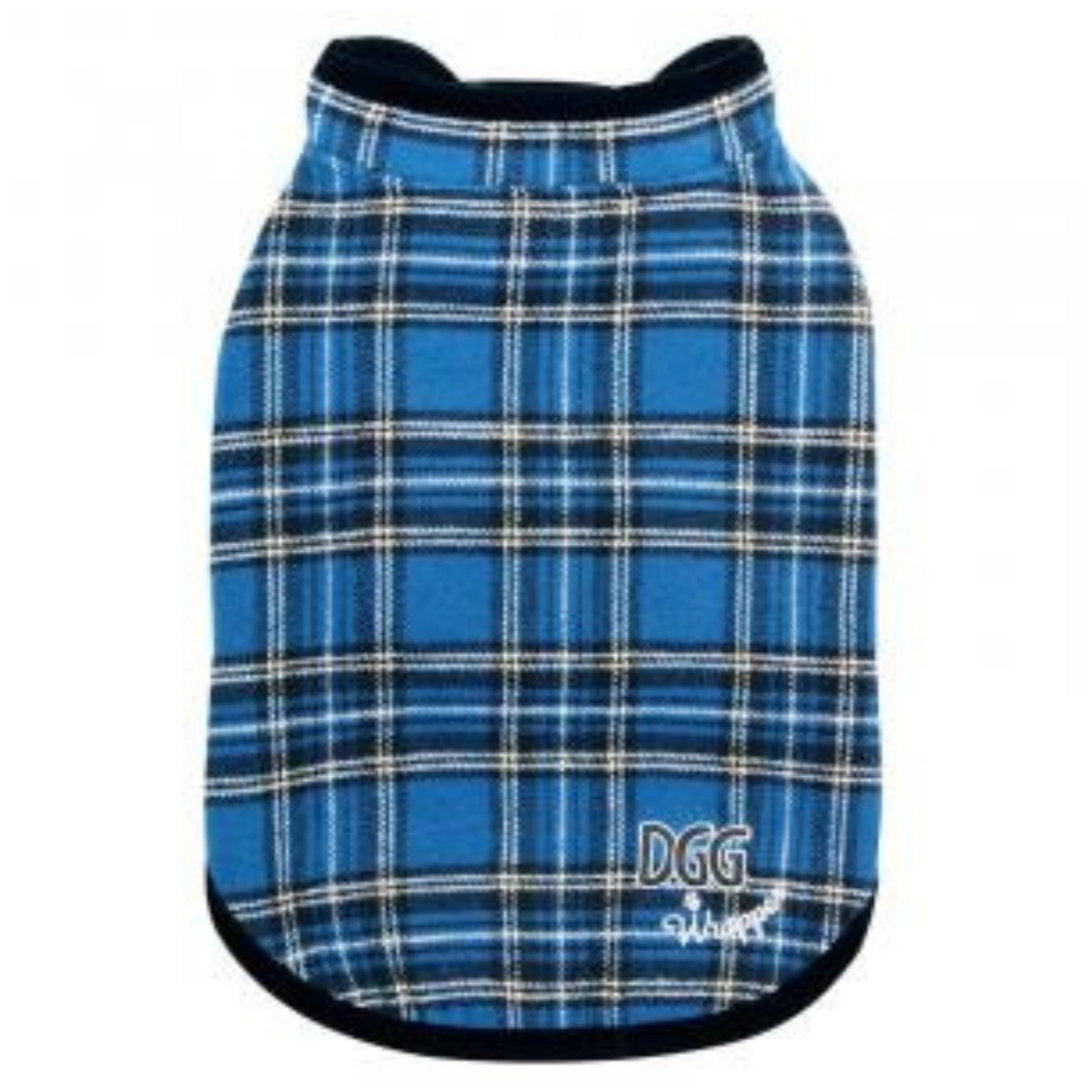 DGG Blue Tartan Dog Coat - My Pooch and Me