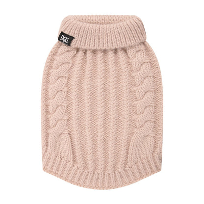 DGG Bone Fluffy Cable Knitted Dog Jumper - My Pooch and Me