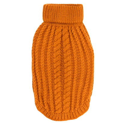 DGG Caramel Chunky Cable Knitted Dog Jumper - My Pooch and Me