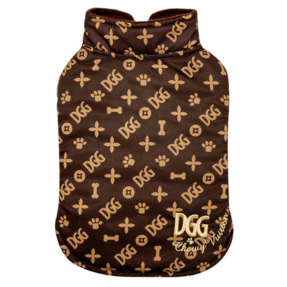 DGG Fashionista Chewy Vuitton Quilted Dog Coat - My Pooch and Me