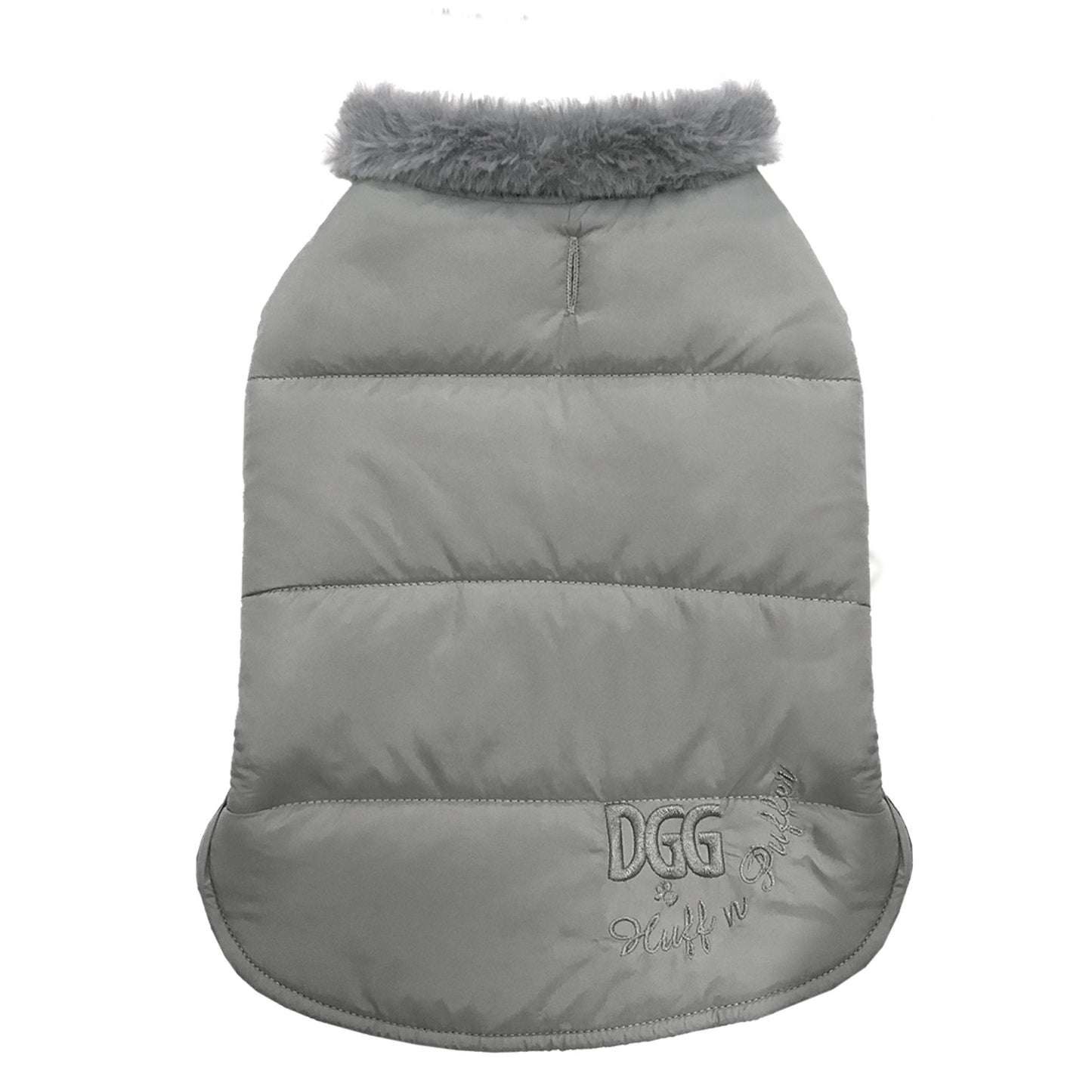 DGG Grey Puffer Dog Coat - My Pooch and Me