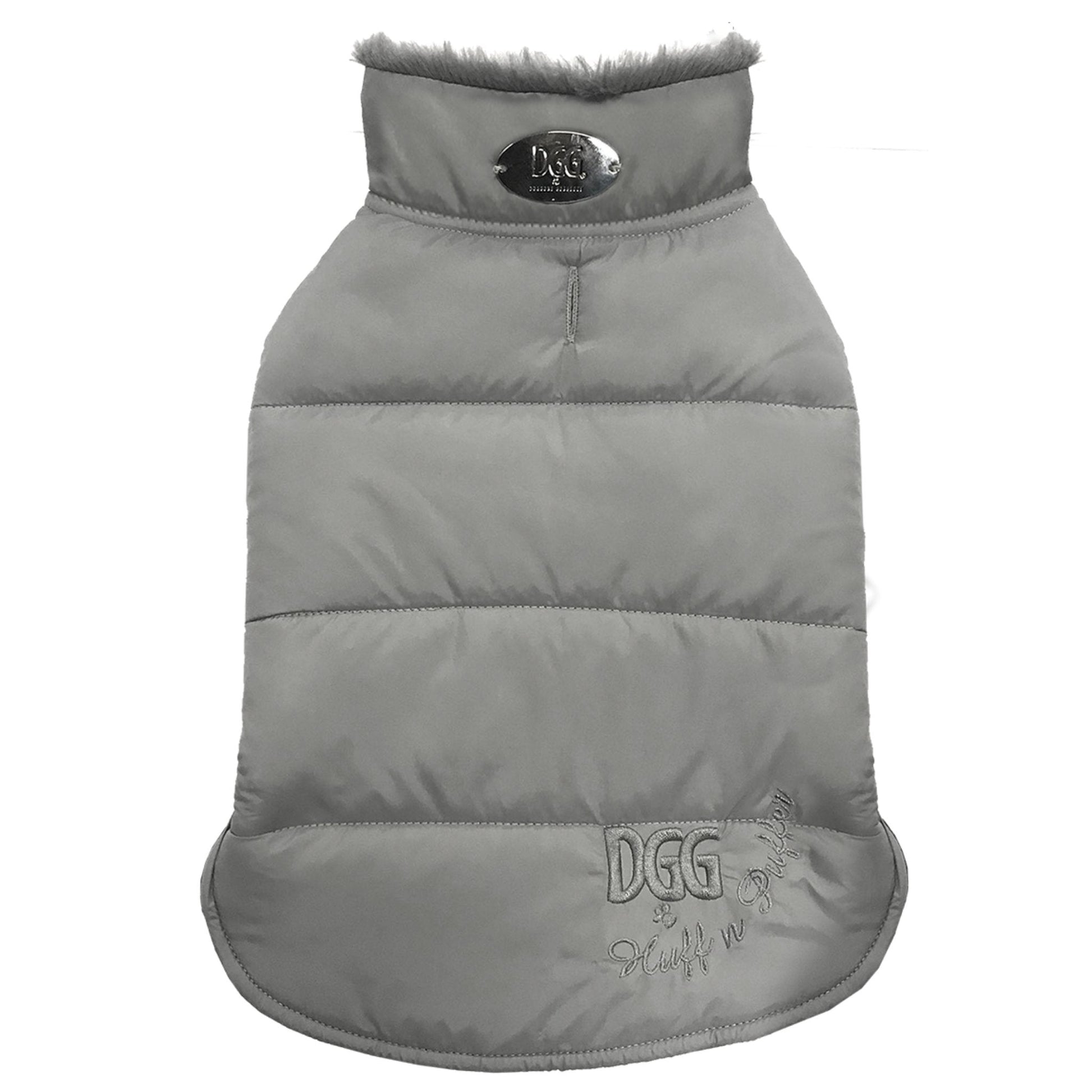 DGG Grey Puffer Dog Coat - My Pooch and Me