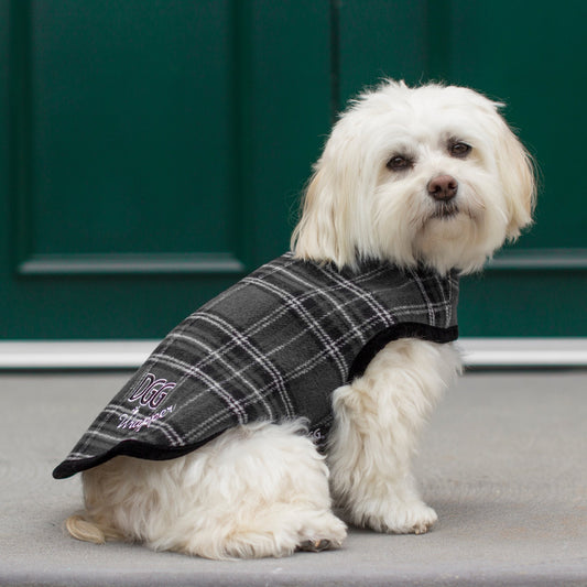 DGG Grey Tartan Dog Coat - My Pooch and Me