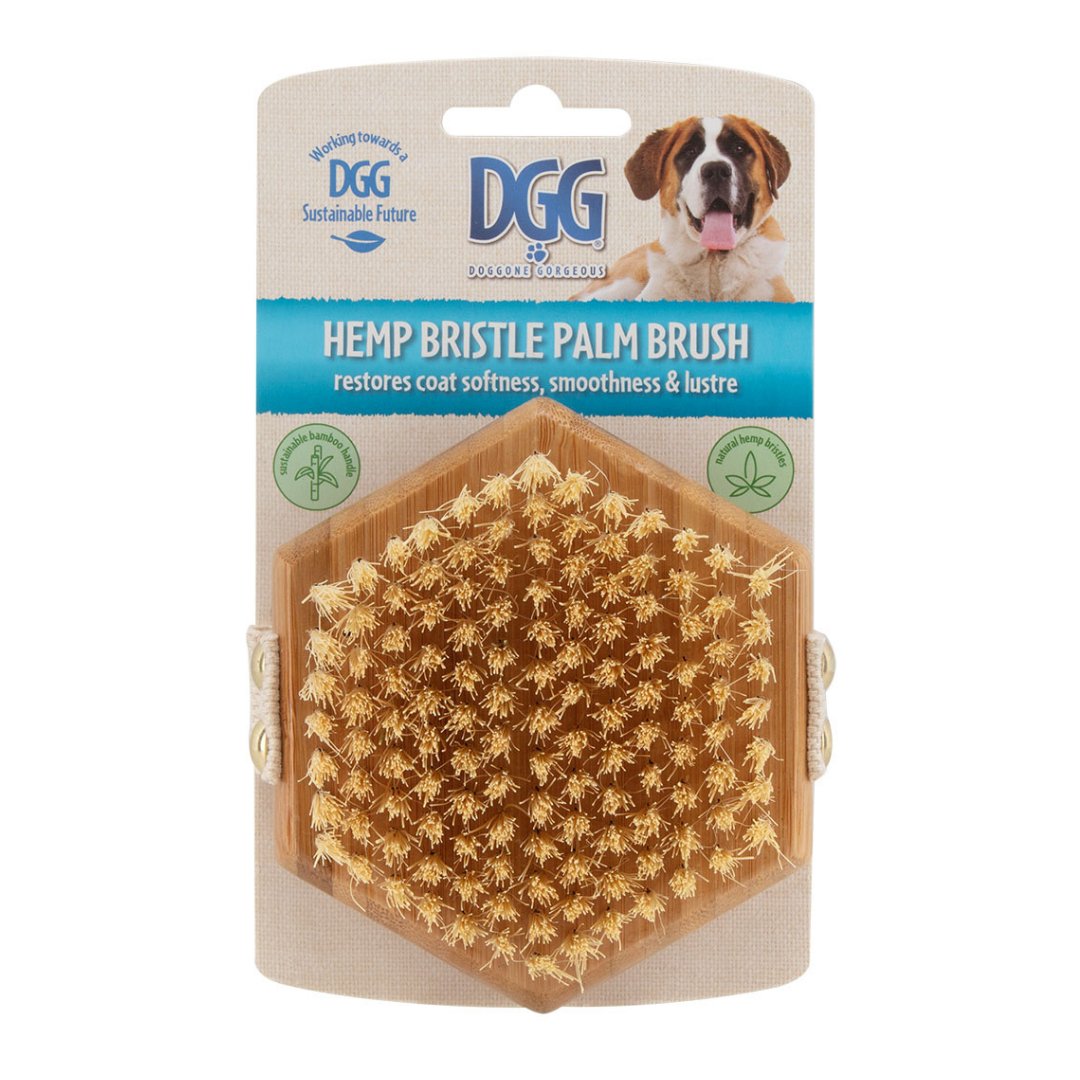 DGG Hemp Bristle Palm Brush - My Pooch and Me