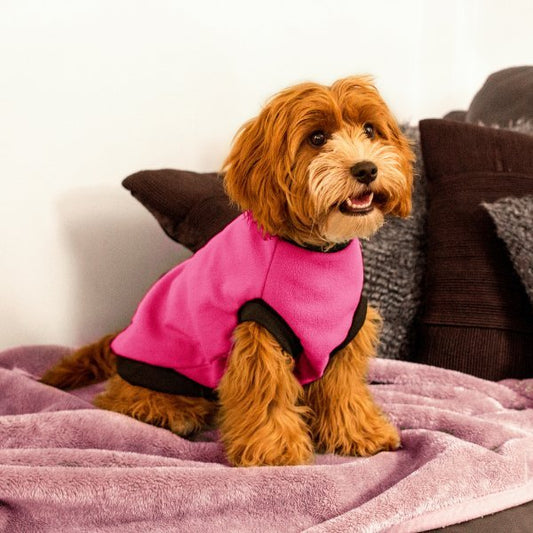 DGG Hot Pink Polar Fleece Dog Warmie - My Pooch and Me