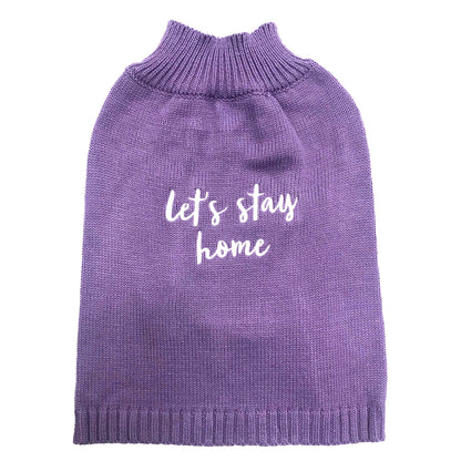 DGG Let's Stay Home Knitted Dog Jumper - My Pooch and Me