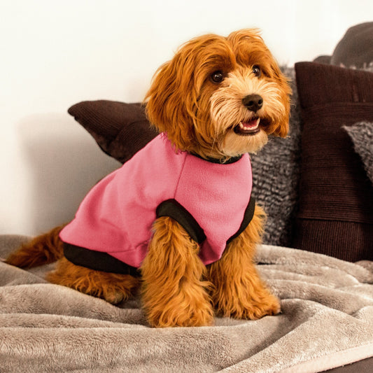 DGG Light Pink Polar Fleece Dog Warmie - My Pooch and Me