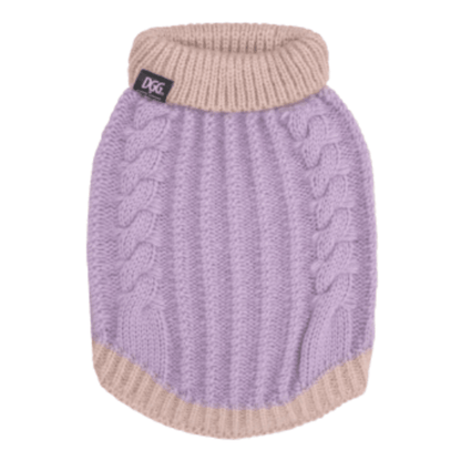 DGG Lilac & Flax Chunky Knitted Dog Jumper - My Pooch and Me