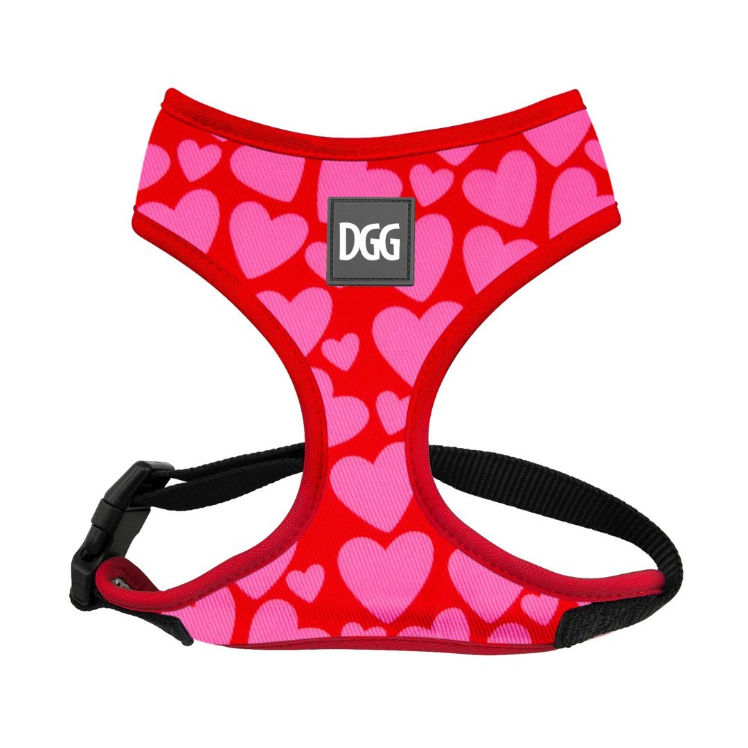 DGG Love Heart Print Easy Walker Dog Harness - My Pooch and Me