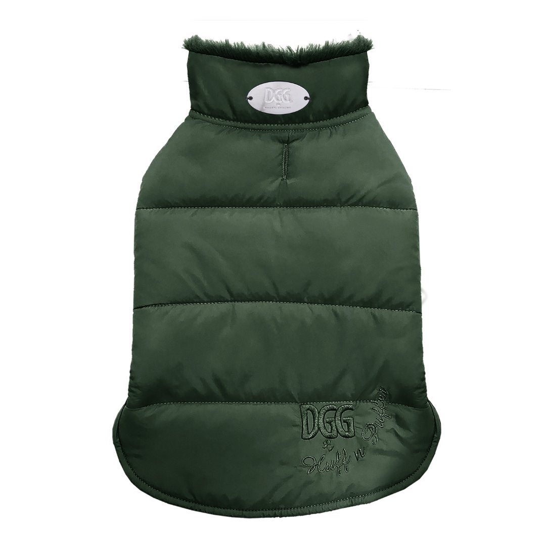 DGG Moss Green Puffer Dog Coat - My Pooch and Me