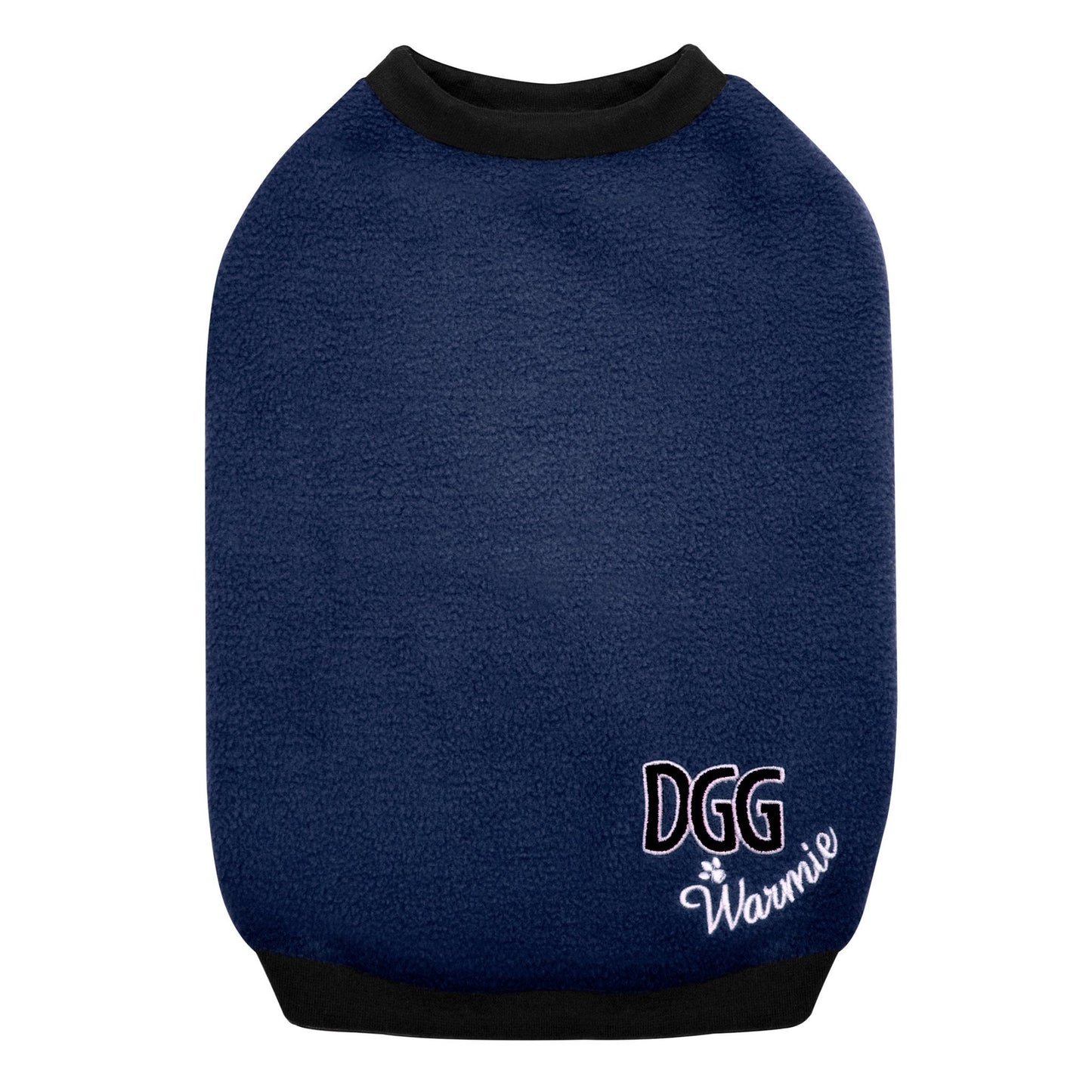 DGG Navy Blue Polar Fleece Dog Warmie - My Pooch and Me