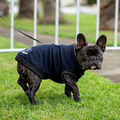 DGG Navy Blue Polar Fleece Dog Warmie - My Pooch and Me