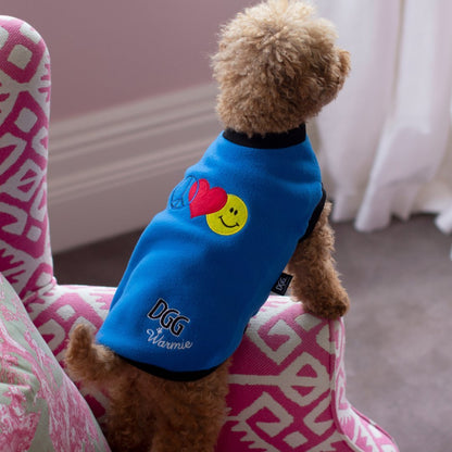 DGG Peace Love & Smiles Polar Fleece Dog Warmie - My Pooch and Me