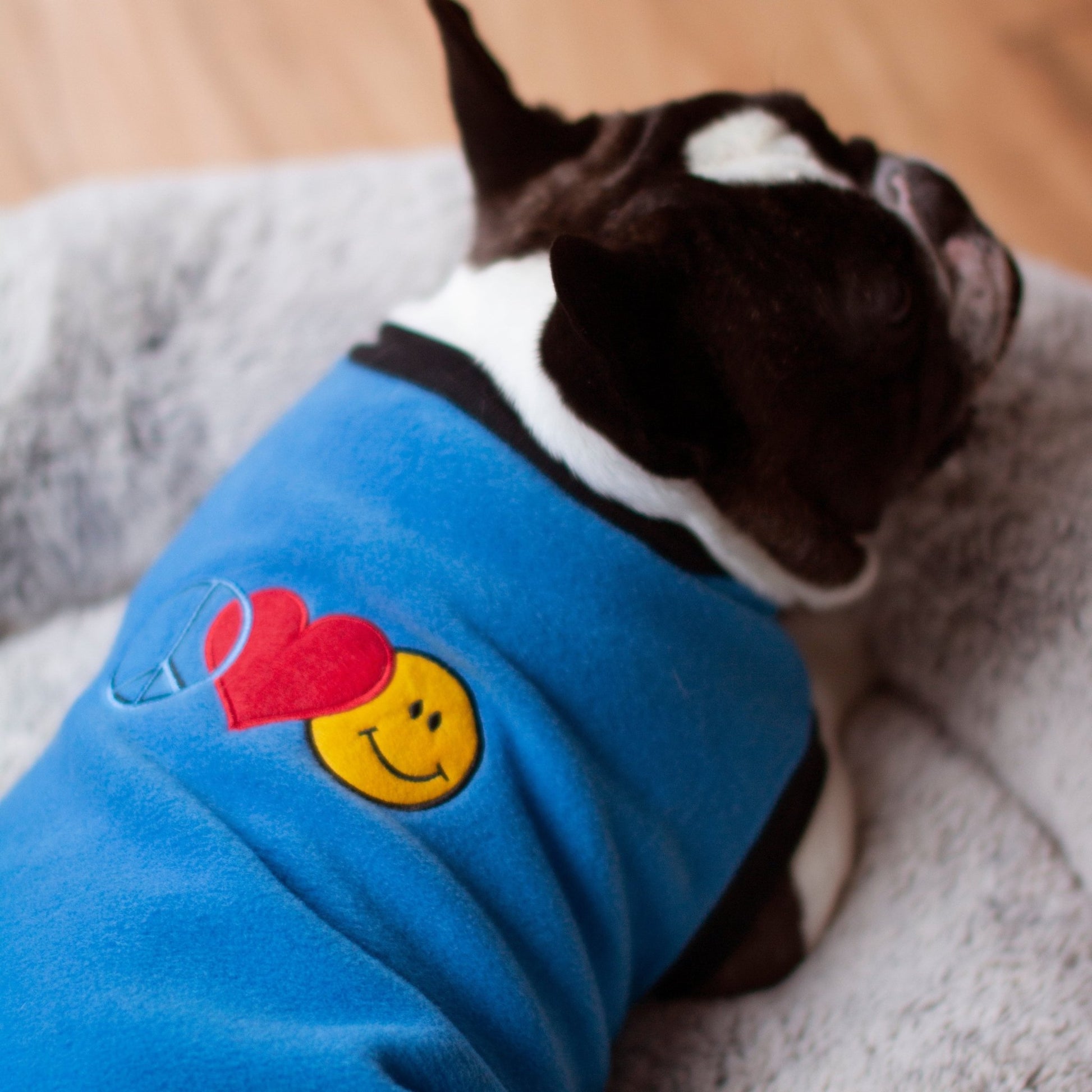 DGG Peace Love & Smiles Polar Fleece Dog Warmie - My Pooch and Me