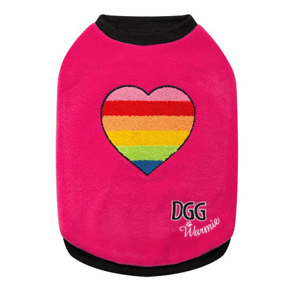 DGG Pink I Heart You Polar Fleece Dog Warmie - My Pooch and Me