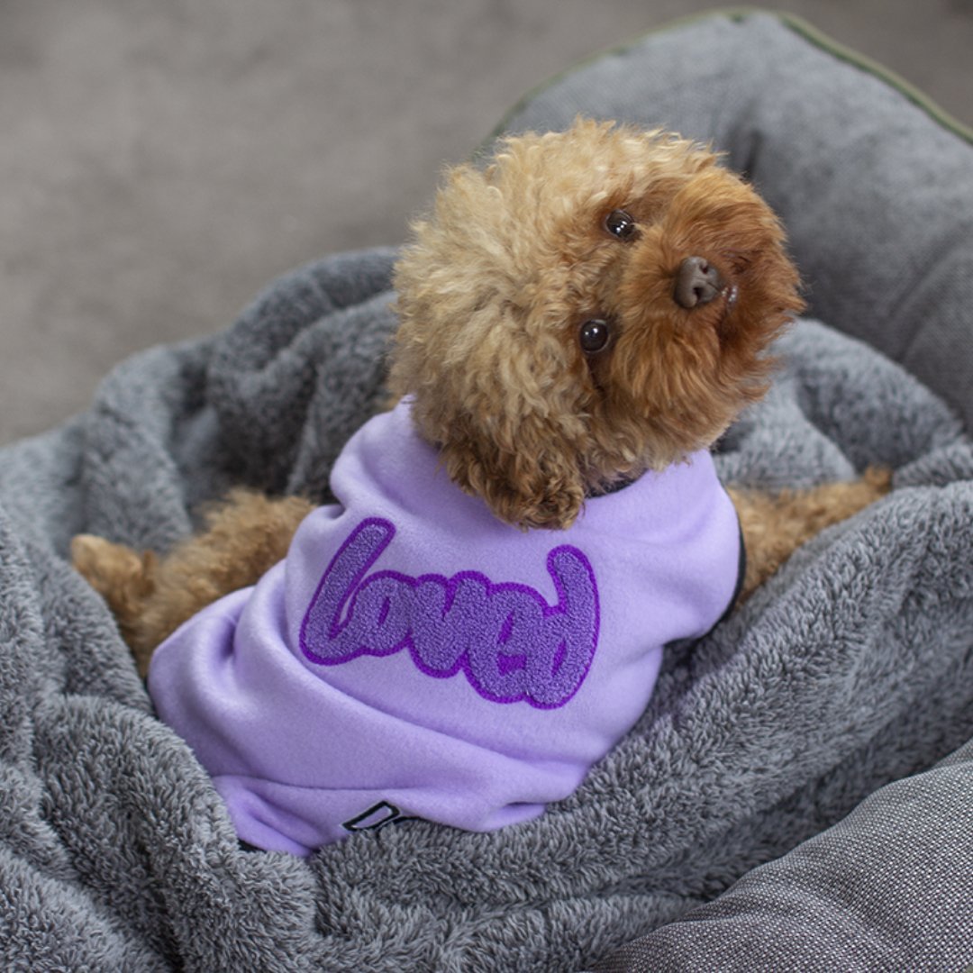 DGG Purple Loved Polar Fleece Dog Warmie - My Pooch and Me