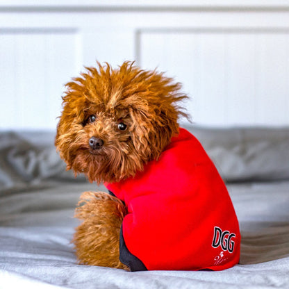 DGG Red Polar Fleece Dog Warmie - My Pooch and Me