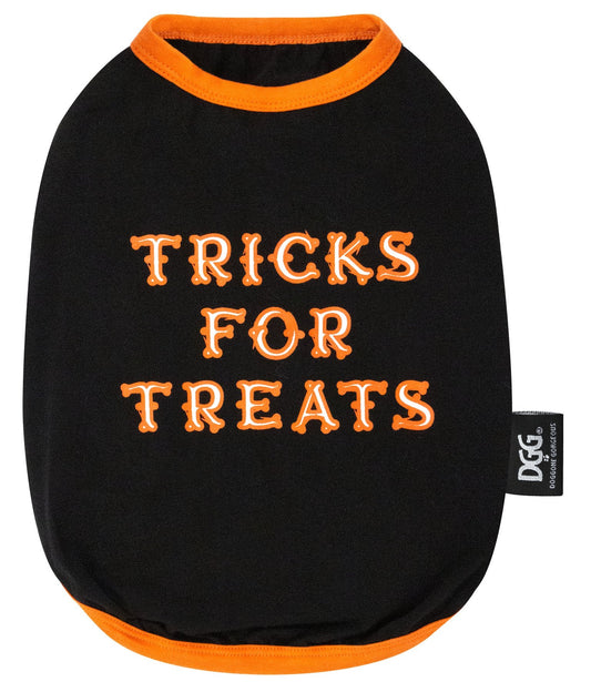 DGG Tricks For Treats Halloween Dog T-Shirt - My Pooch and Me