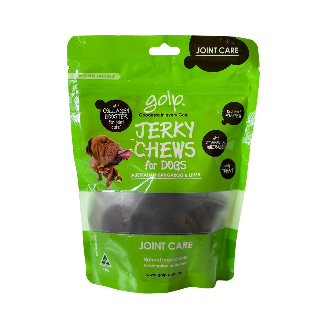 Golp Jerky Chews Kangaroo & Liver Dog Treats 150g - My Pooch and Me