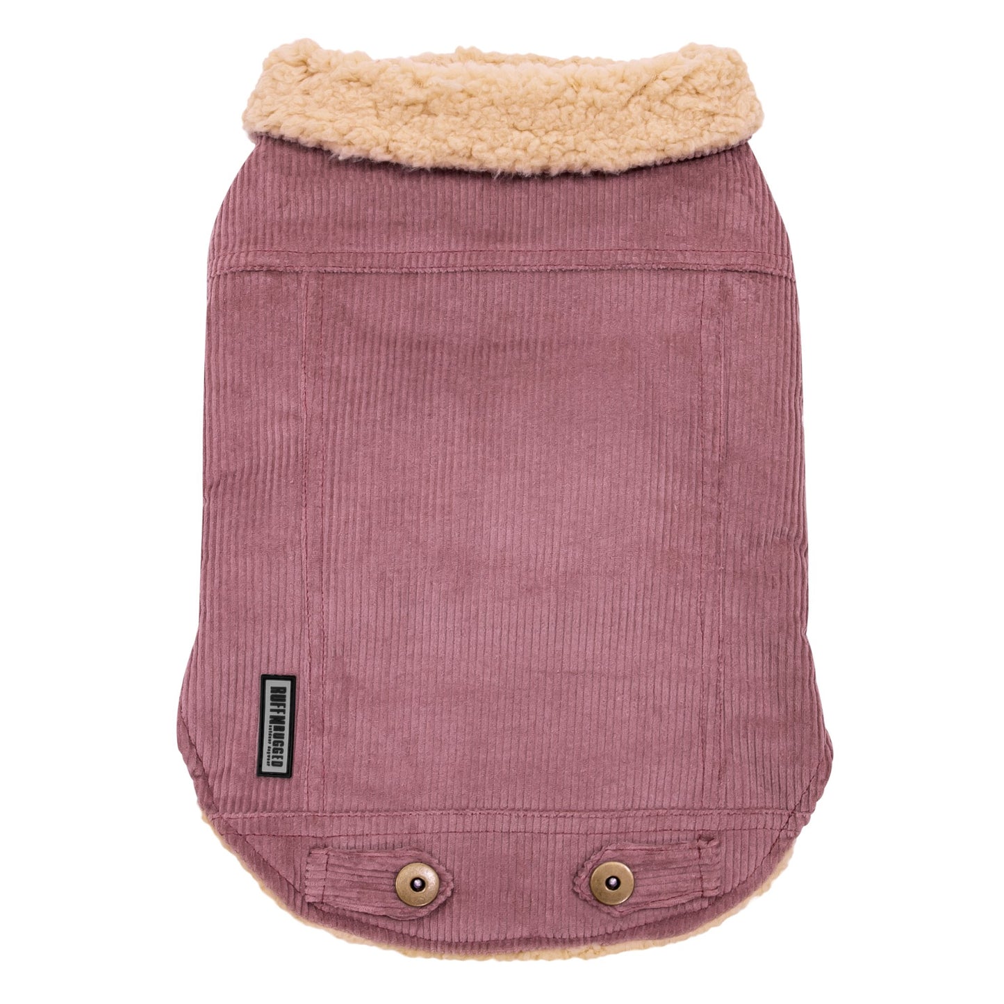 Ruff N Rugged Blush Pink Corduroy Dog Coat - My Pooch and Me