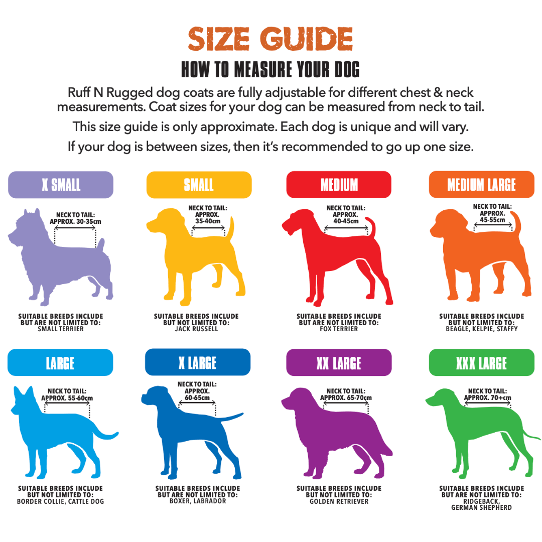 Ruff N Rugged Size Guide3