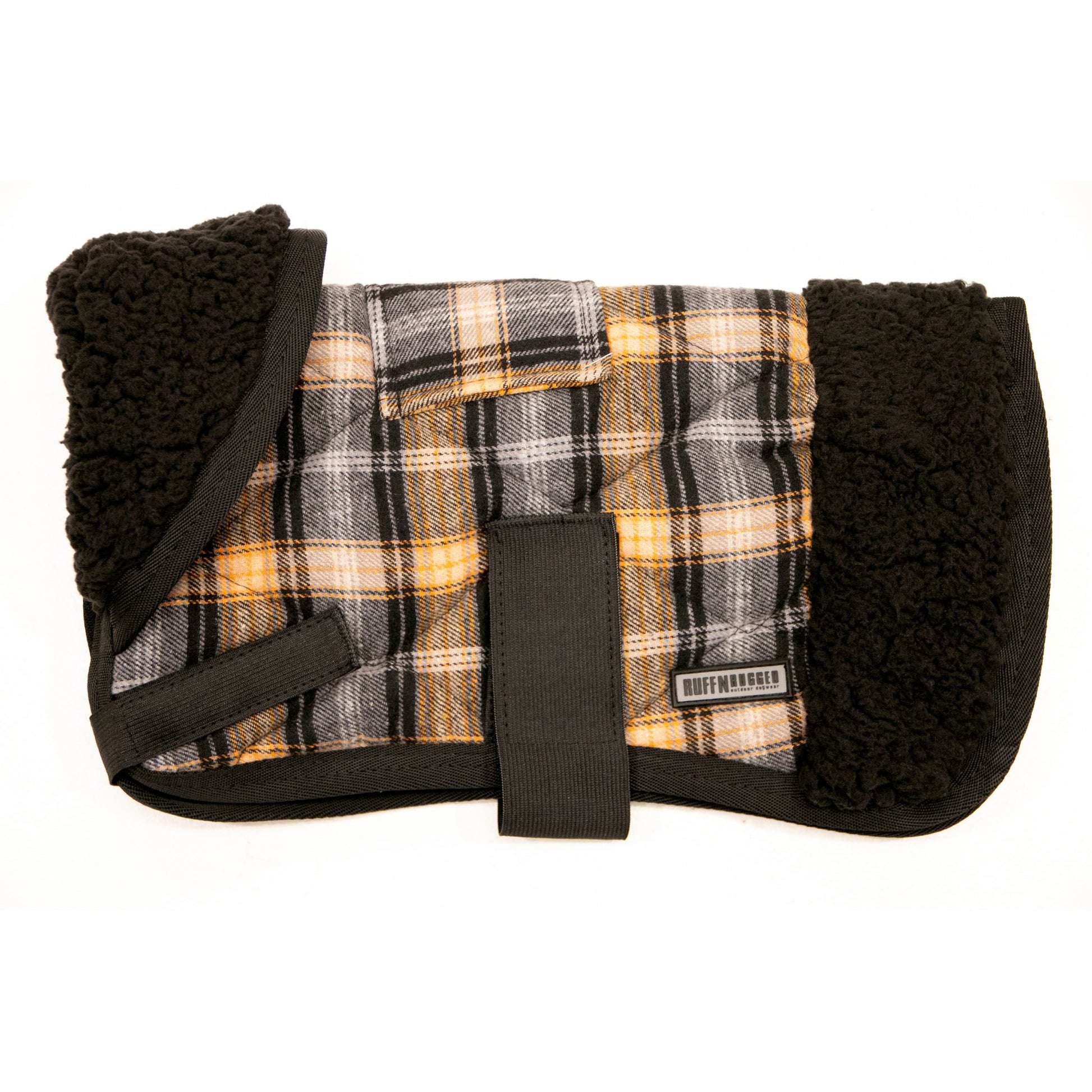 Ruff N Rugged Quilted Tartan Sherpa Dog Coat - My Pooch and Me