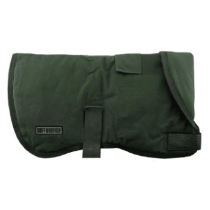 Ruff N Rugged Water-Resistant Moss Green Canvas Dog Coat - My Pooch and Me