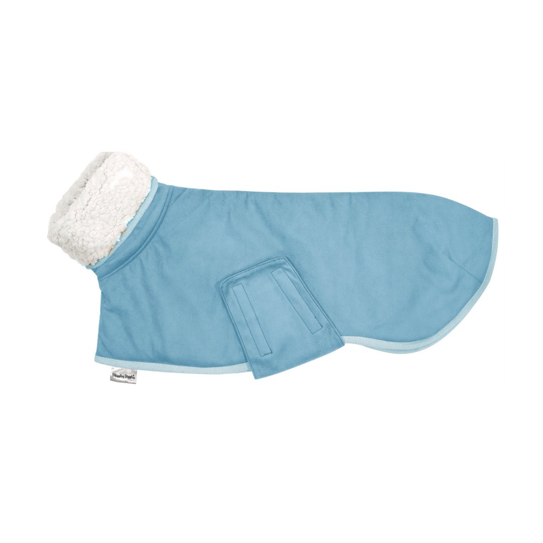 Wriggley Diggley Powder Blue Sherpa Dog Snug - My Pooch and Me