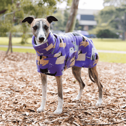 Wriggley Diggley Purple My Pals Homebody Polar Fleece Dog Snug - My Pooch and Me