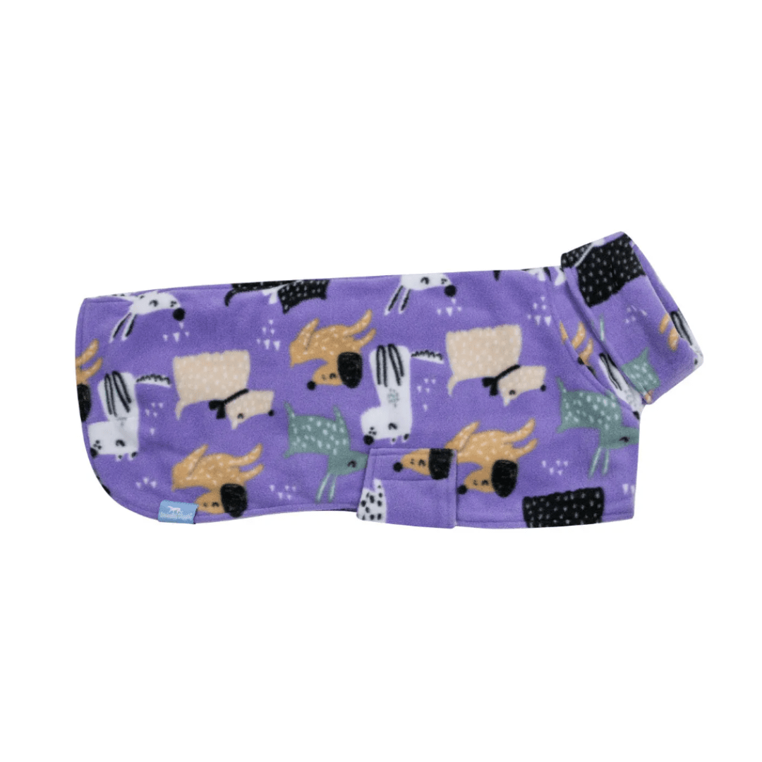 Wriggley Diggley Purple My Pals Homebody Polar Fleece Dog Snug - My Pooch and Me