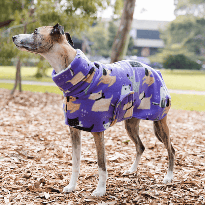 Wriggley Diggley Purple My Pals Homebody Polar Fleece Dog Snug - My Pooch and Me