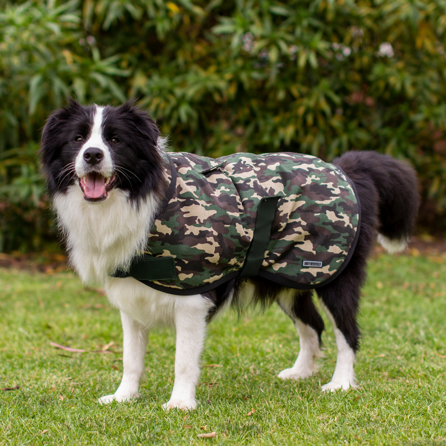 Ruff N Rugged Camouflage Oilskin Dog Coat