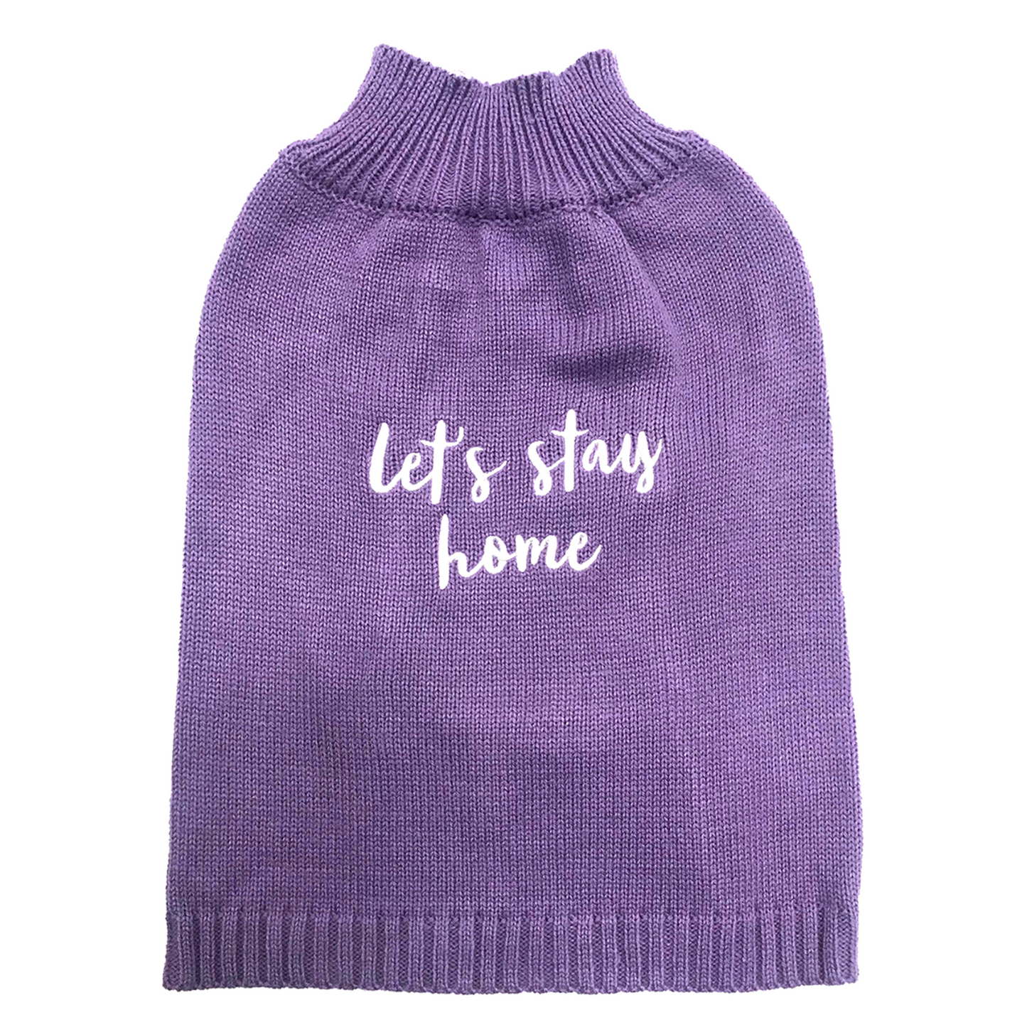 DGG Let's Stay Home Knitted Dog Jumper