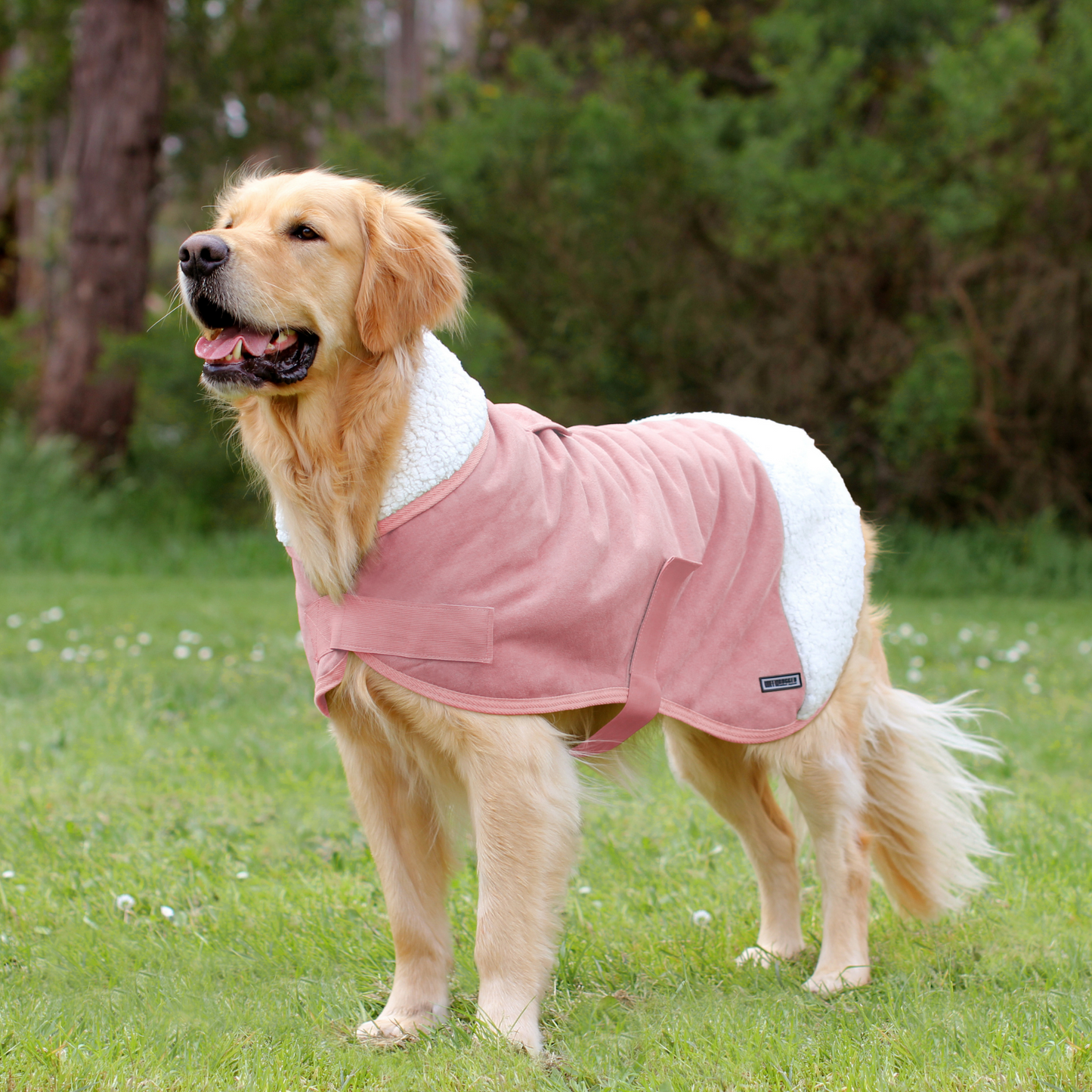 Ruff N Rugged Pink Sherpa Dog Coat
